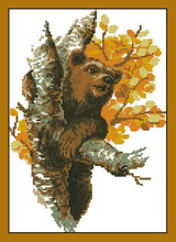 Kit de ponto cruz de contagem, bonito e de alta qualidade, coala, urso marrom, riolis 572 2024 - compre barato