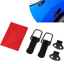 2 pçs universal pára-choques durável gancho de segurança clipe kit clipe ferrolho para corrida caminhão do carro capô liberação rápida fixador automático #292144 2024 - compre barato