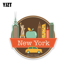 YJZT 14.9CM*15.2CM New York USA Travel Gift Decal PVC Motorcycle Car Sticker 11-00728 2024 - buy cheap