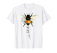 Let it bee camiseta masculina de marca moderna, camiseta com estampa casual de verão, camiseta personalizada de marca masculina 2024 - compre barato