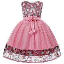 Children Girls Costume For Kids Dresses For Girls Embroidery Lace Princess Dress Flower Girls Dress For Wedding and Party Dress 2024 - buy cheap