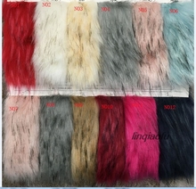 High imitation braid hair artificial fur fabric  High-grade fur collar fur plush fabric:170*90cm (one yard) One pcs 2024 - buy cheap