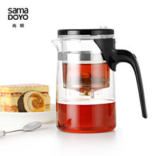 Samadoyo bule para chá gongfu de alta qualidade, bule e caneca de vidro de 500ml, copo de chá sama arte para dian hong chá preto da hong pao 2024 - compre barato