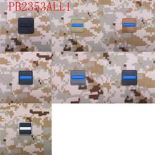 Bandera de la línea azul fina, parche de PVC, SWAT, policía, 3D, 2 piezas 2024 - compra barato