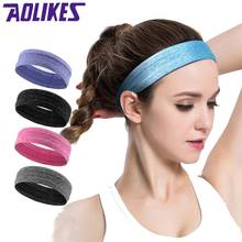 AOLIKES Men Women Sweatband Quick Dry Hair Bands Sweat Absorbing Running Yoga Gym Stretch Head Band Sports Safety Sweat Headband 2024 - buy cheap