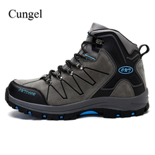 Cungel Men Outdoor Hiking shoes High-top Mountain Climbing shoes Trekking Walking boots Non-slip Ankle boots Comfortable shoes 2024 - buy cheap