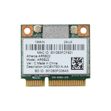 Двухдиапазонная сетевая карта AR5B22, 300 Мбит/с, Wi-Fi, 802.11bgn, мини-PCI-E, WLAN, 2,4 ГГц/5 ГГц, Wi-Fi + Bluetooth 4,0, комбинированная Lan 2024 - купить недорого