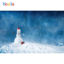 Yeele-sesión fotográfica de Navidad, fondos de fotografía personalizados para estudio fotográfico, copos de nieve de invierno, muñeco de nieve 2024 - compra barato