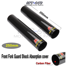 Cubierta protectora de absorción de impacto delantera para motocicleta, protector de fibra de carbono de 250x52mm para MOTO KTM YZF EXC CRF KLX YZ YZF WRF Pit Bike 2024 - compra barato