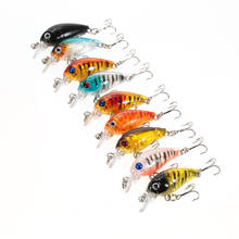 Lixada 9pcs 4.5cm/4g Hard Bait Minnow Fishing Lure  Bass Crankbait   with 2 Hooks Swimbait Trout Carp Fishing Tackle 2024 - buy cheap