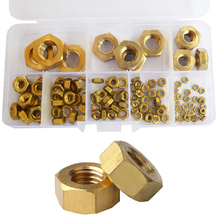 Brass Hex Metric Nuts Metal Threaded Hexagonal Metric Copper Nut Set Assortment Kit M2 M3 M4 M5 M6 M8 M10 M12 M14 2024 - buy cheap