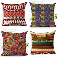 Classic Popular Geometric Cushion Set Mandala Water Drop Living Room Sofa Decoration Cushion Cover Polyester Linen Rest Pillow 2024 - buy cheap