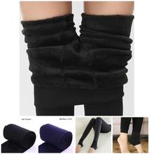 Women Heat Fleece Winter Stretchy Leggings Warm Fleece Lined Slim Thermal Pants NYZ Shop 2024 - buy cheap