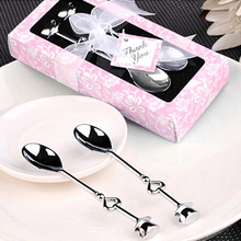 Cucharas medidoras en forma de corazón, cucharas medidoras para té, café, recuerdos de boda, regalo de amor, Día de San Valentín (con caja de regalo rosa), 2 uds. 2024 - compra barato