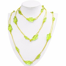 Green Color Chic Multicolor Stone Choker Necklaces Fashion Gold Color Chain Crystal Necklace for Women Jewelry Short Collar 2024 - buy cheap