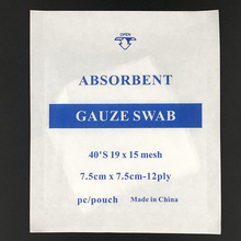 Protetor de gaze estéril para ferida com tamanho grande, promoção de gaze médica não tecida, 7.5*7.5 cm 2024 - compre barato