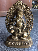 MOEHOMES China's rare Tibetan Buddhism brass copper fengshui buddha statue Metal crafts home decorations 2024 - buy cheap