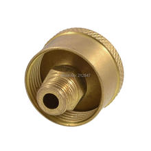 Peças da máquina de 1/8 "Rosca NPT Graxa Xícara de Óleo Cap Gold Tone 2024 - compre barato