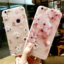 3D Flower Case For Huawei  P20 P30 Pro Honor 8 Lite 8X 8C 8S 9 10 P10 Lite Nova 3 3i  Y5 Y6 Y7 Y9 2019 Soft TPU Phone Case Coque 2024 - buy cheap