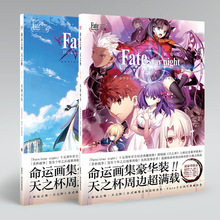 Anime fate/stay noite ilustração da arte conjunto capa dura pintura coleção livro obras de arte oficiais 2024 - compre barato