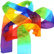rainbow long Waterfall Of Silk magic tricks 5m silk scarves magic props 2024 - buy cheap