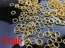 Conectar el anillo de 9MM de alta calidad, lote de 500 unidades de anillo abierto de oro para bricolaje, accesorios de joyería, venta al por mayor, círculo abierto 2024 - compra barato