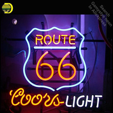 Route 66 Coors Light Neon Sign neon bulb Sign Glass Tube Custom BRAND LOGO neon light Recreation Outdoor Iconic Sign arcade lamp 2024 - buy cheap