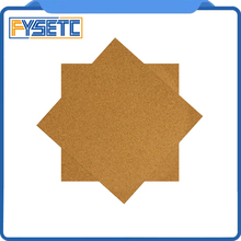 1pc Square 220x220mm Adhesive Cork Sheets For Wan Hao i3 Anet A3 A6 Heated Bed Hot Plate With Tape Thermal Cork Plate 2024 - buy cheap