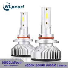 NLpearl 2x 4300K 8000K 10000LM HB4 9006 LED Headlight Bulbs H4 LED H7 H3 H1 H9 H11 9005 HB3 LED 9006 Hb4 LED 6000k Auto Fog Lamp 2024 - buy cheap