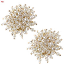 KLV 1 Pair Shoelaces Decoration Pearl Shoe Accessories Luxury Clothes DIY High Heels Wedding Charms Rivet Fashion 2024 - buy cheap