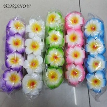 20Pcs/lot 9cm Hawaiian PE Foam Frangipani Artificial Flower DIY Wreath Headdress Flowers Wedding Decoration Party Supplies 9Z 2024 - buy cheap