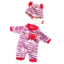 Fashion Doll Clothes Suit Lion Print Romper Jumpsuit Hat For 50cm 20inch Reborn Baby Girl Doll Accs 2024 - buy cheap