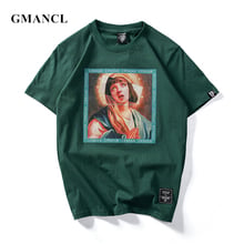 Summer Virgin Mary Men's T-Shirts 2019 New Funny Printed Short Sleeve Tshirts Hip Hop T Shirt Streetwear Couples Casual Tops Tee 2024 - buy cheap