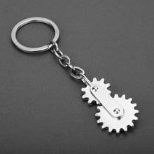 dongsheng New Punk Rock Style Keychain Gearwheel Metal Sliver Key Chain Ring Holder Llaveros Chaveiro Steampunk Keychain-50 2024 - buy cheap