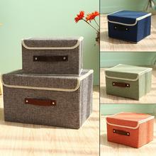 Solid color small fresh storage box Container Closet Boxes For Clothing Socks organizer travel folding clothing boxes 2024 - buy cheap