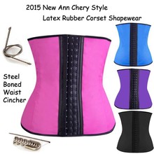 100% Real Women Steel Boned Waist Trainer 4 Colors Rubber Latex Shaper Corset Underwear Slimming Bustiers Body Shaper S-3XL 2024 - buy cheap