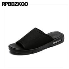 Runway Slippers Mesh Mens Sandals 2021 Summer Outdoor Slides Men Slip On Sneakers Black Shoes Designer Water Beach Waterproof 2024 - buy cheap