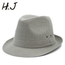 4Size 57 58 59 60CM New Fashion Women Men Summer Sun hat Beach Fedora hat Sunhat Trilby Gentleman Panama Hat Gangster Cap 2024 - buy cheap