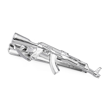 DY new high quality stainless steel silvery machine gun tie clip high-end business suit fashion man dress tie clip 2024 - buy cheap