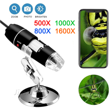 Handheld Mini Zoom Microscope Camera Professional 8LED Electronic Digital USB Magnifier Endoscope For Android Small Micro Cam 2024 - compre barato