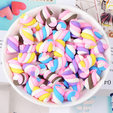 10Pcs Cotton Candy Charms for Slime DIY Polymer Bead Filler Addition Slime Accessories Toys Lizun Modeling Clay Kit for Children 2024 - buy cheap