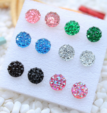 Radomly Send Wholesale 6Pairs Set Fashion Section Crystal Balls Anti allergic Stud Earrings E2622 2024 - buy cheap