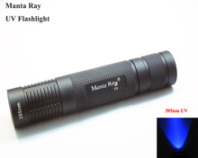 Manta Ray-linterna LED UV, tubo recto pequeño, 395nm, 1x18650 2024 - compra barato