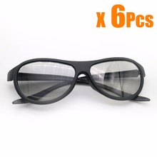 6 шт./лот заменяемые AG-F310 3D очки поляризационные пассивные очки для LG TCL Samsung SONY Konka reald 3D кинотеатр тв компьютера 2024 - купить недорого