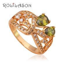 Royal design Factory Price fashion jewelry Color Crystal gold tone Rings Healthy jewelry JR1904USA size #6.5 #7.5 2024 - buy cheap