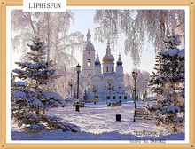 5D Diy Diamond Painting Cross Stitch Snow-covered Castle Diamond Embroidery Square Rhinestone Sets Needlework Home Decor 2024 - buy cheap