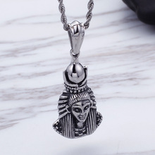 Titanium Steel Egyptian Goddess Pendant New Religion Ancient Egypt Pharaoh Mask Pendant 2024 - buy cheap