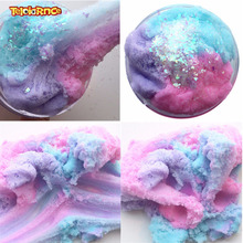 Modeling clay slime dynamic Sand Colorful galaxy Cloud Fluffy Slime  Stress Relief Kids Clay cotton mud Slime antistress toy 2024 - buy cheap