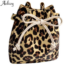 Aelicy bags for women 2018 Women PU String Crossbody Bags Female Girls Tote Soft Lovely Leopard-Print Shoulder HandBag 2024 - buy cheap