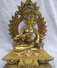 R0720 подробности о статуе 10 "тибетская бронзовая позолоченная Sit тара Кван-Инь 2024 - купить недорого